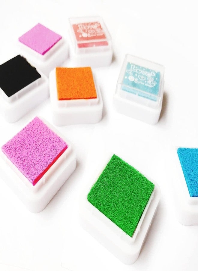 LUOSHI 24pcs Finger Paint Coloured Printing Art Craft, Scrap-Booking Craft Stamp Pad DIY Color for Rubber Stamps - Image 4